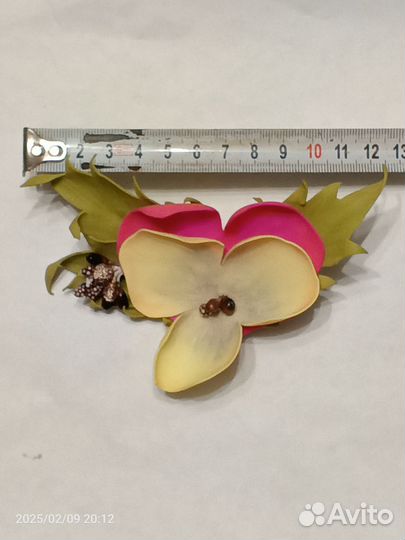Брошь, ручной работы