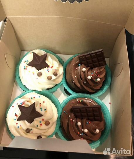 Капкейки на 23 февраля