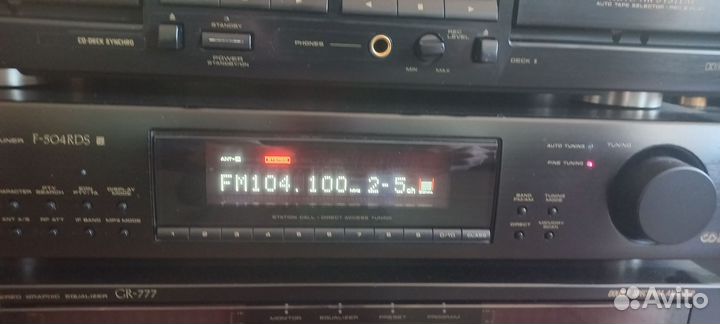 Дека кассетная и тюнер Pioneer