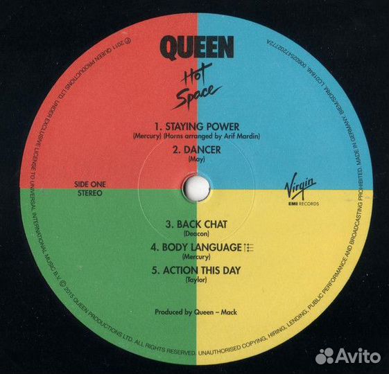 Виниловая пластинка Queen, Hot Space