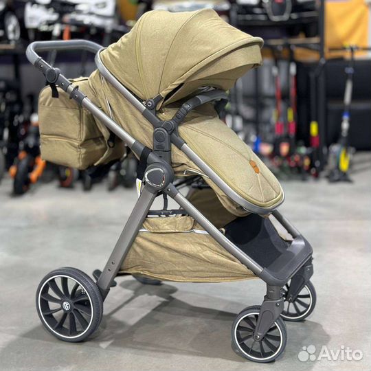 Коляска 3 в 1.люкс мом v8