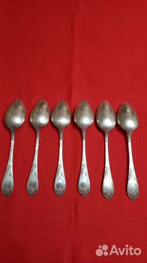 Серебряные столовые ложки ссср, 916 пробы, звезда