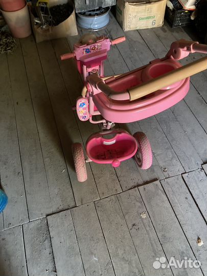 Трехколесный велосипед коляска