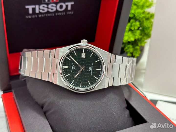 Часы мужские Tissot PRX T137.407A (зеленый цвет)