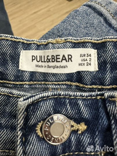 Джинсы pull and bear mom