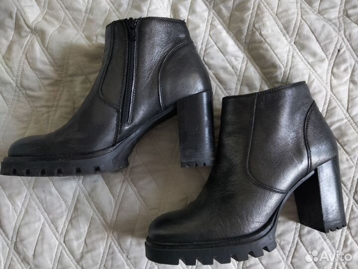 Ботильоны натуральная кожа 40 р-р, еврозима