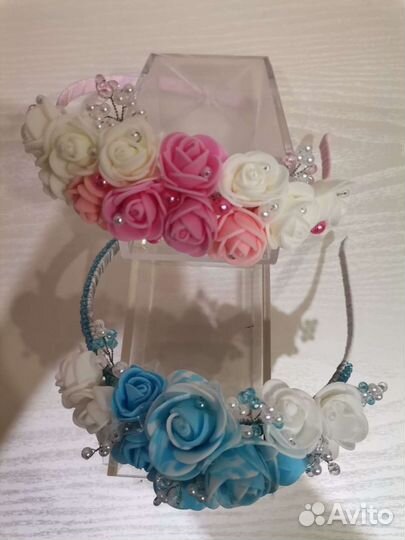 Ободок с цветами