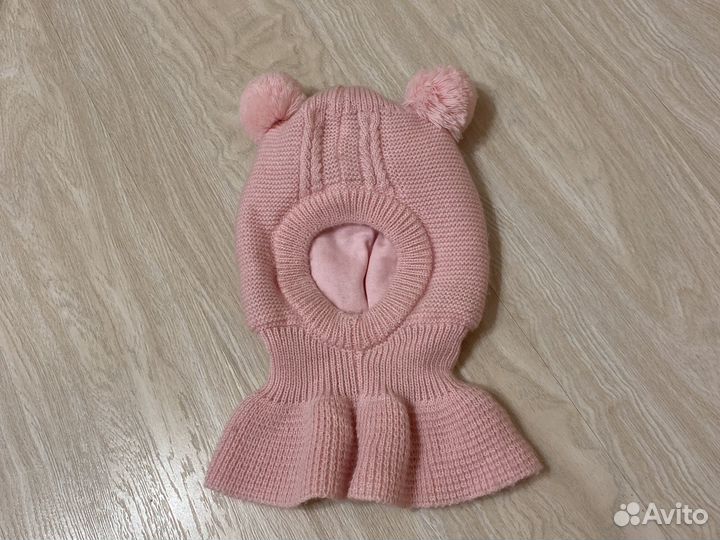 Зимняя шапка шлем журавлик размер 44-46