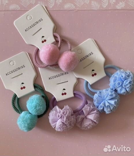 Бантики резинки заколки