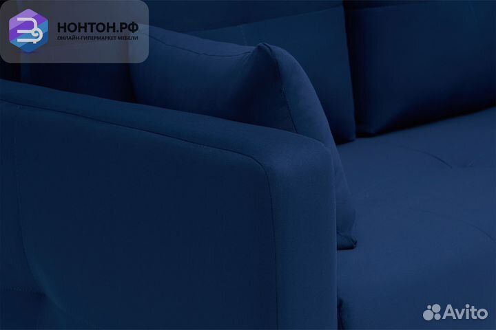 Диван еврокнижка Вита 3-х местный темно-синий