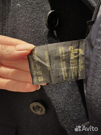 Шерстяное мужское пальто Van Cliff