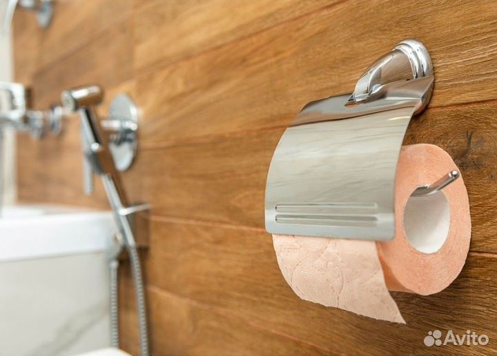 Бумагодержатель держатель для бумаги новый хром