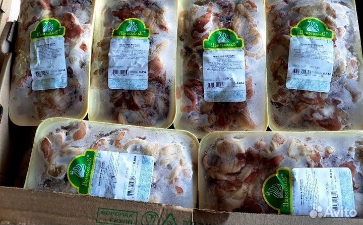 Желудки курица на подложке Приосколье свежемор