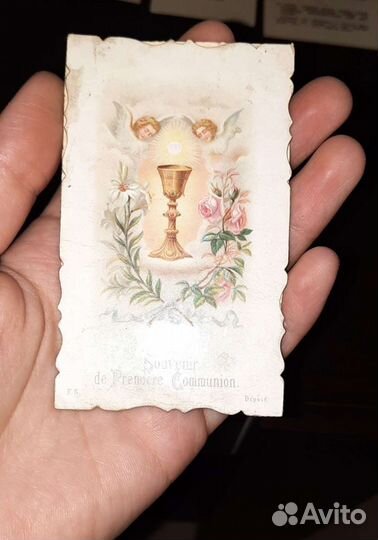 Коллекция Антикварные Католические Карточки Иконки