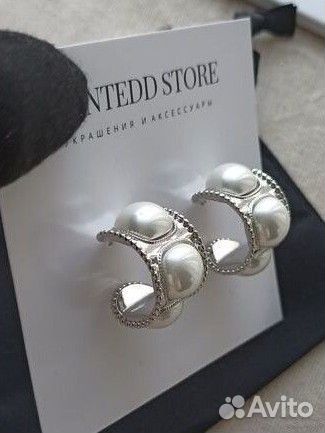 Серьги крупные стильные