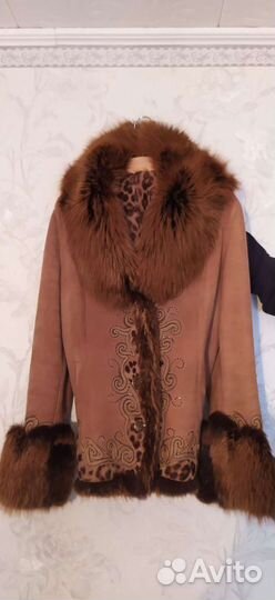 Дубленка натуральная женская 52