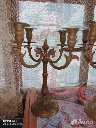 Подсвечник латунь СССР