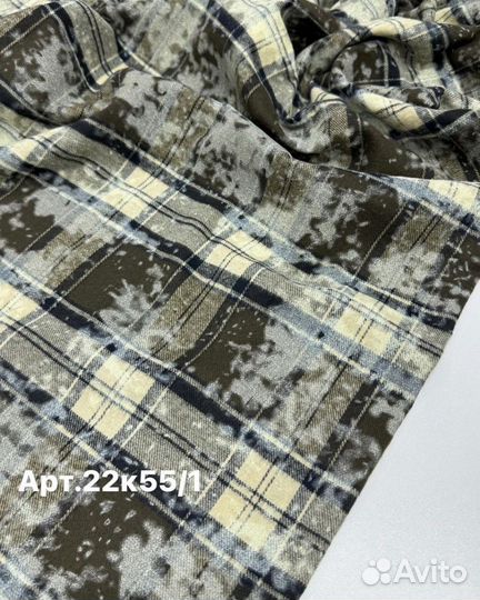 Ткань Хлопок с вареным эффектом