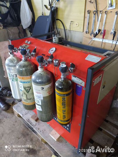 Заправка баллонов сжатым воздухом
