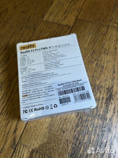 Наушники bluetooth realfit f2 pro