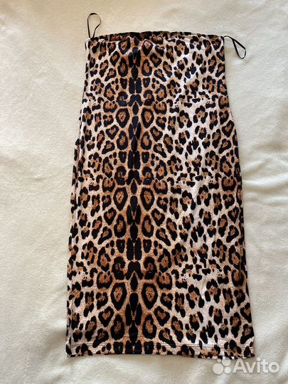 Юбка леопардовая
