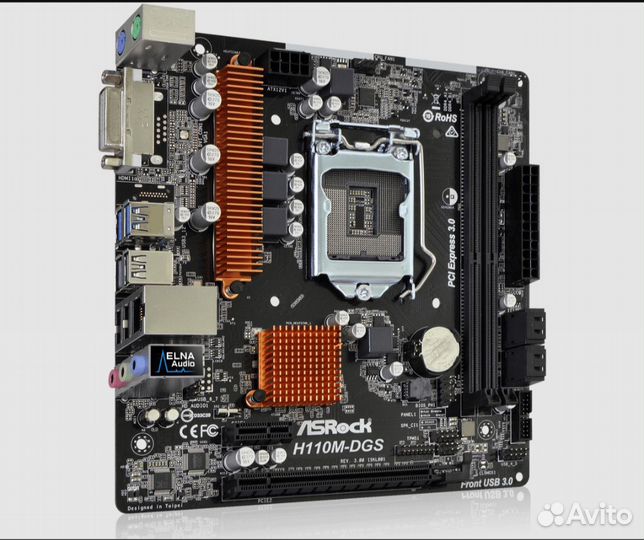 Комплект Asrock H110M-DGS R3.0+Intel Core i5-7400