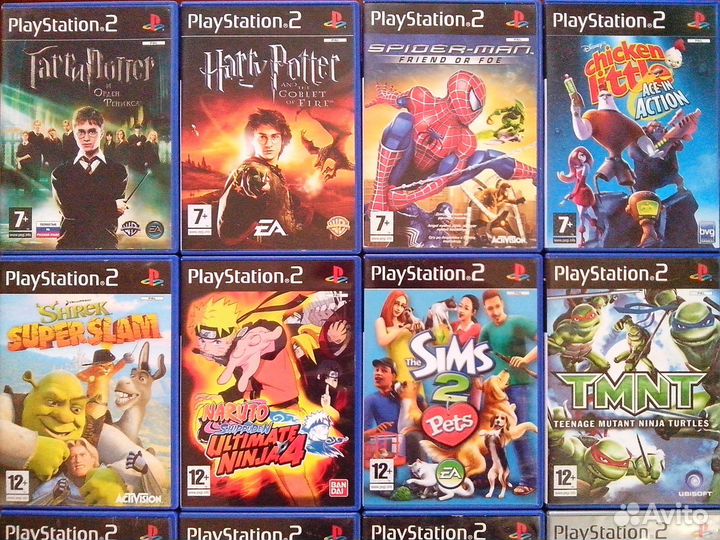 Игры для детей от 3 до 12+ лет на Playstation 2