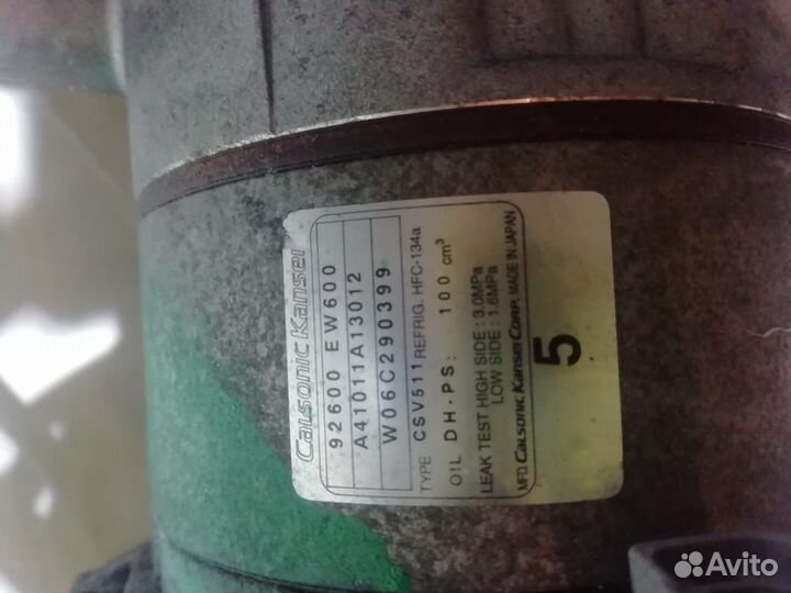 Компрессор кондиционера nissan mr20de