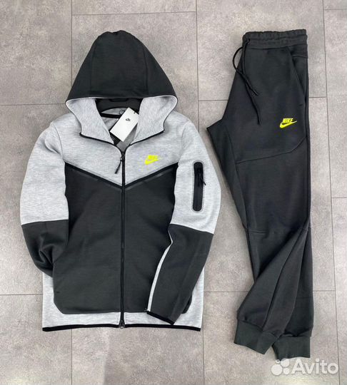 Костюм nike tech fleece grey