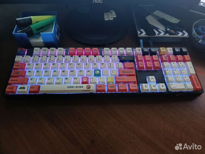 Кейкапы Марио для механической клавиатуры