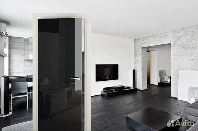 Межкомнатная дверь с стеклом / Альфа