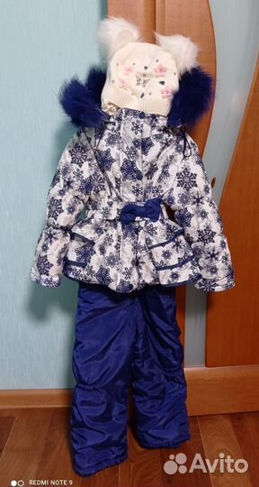 Зимняя куртка и полукомбинезон на девочку (р. 92)