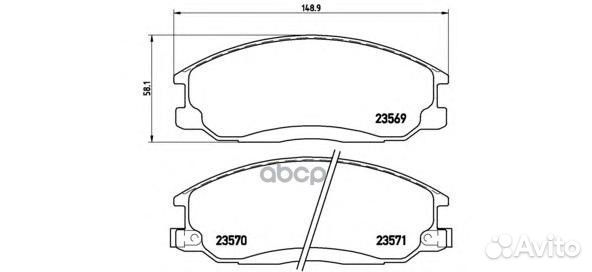 Колодки тормозные дисковые передн hyundai: H-1