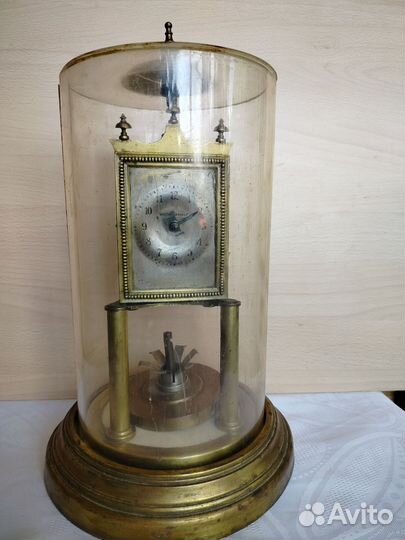 Старинные торсионные часы Gustav Becker