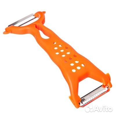 Овощечистка 2в1, пластик. ручка vetta (884-224)