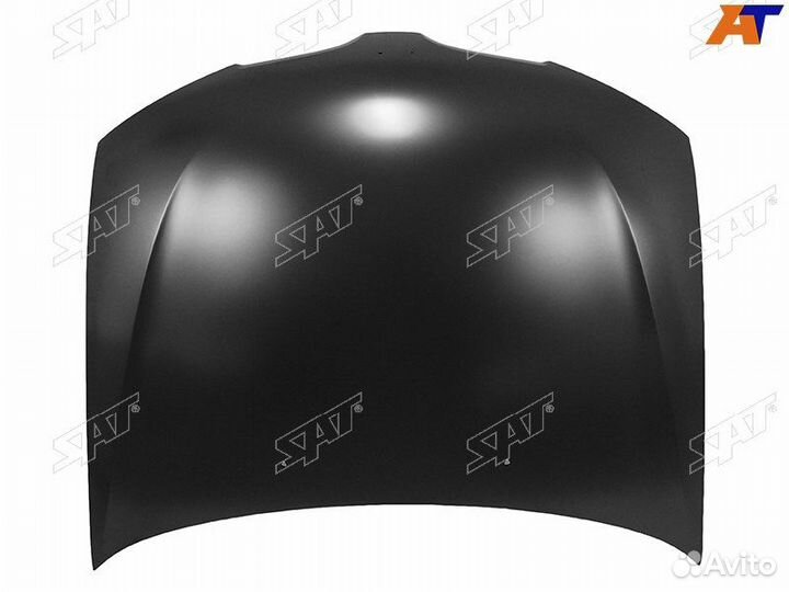 Капот nissan almera 00-06 с отв.под эмблемупод разд. решетку