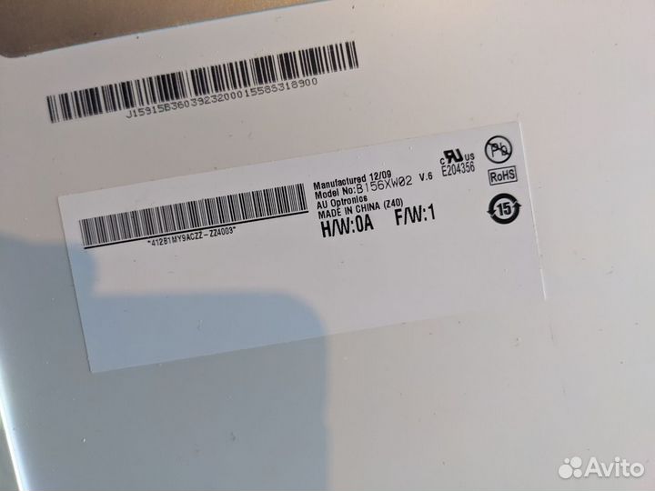 Матрица B156XW02 V.6