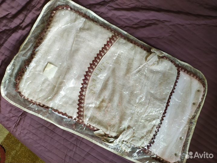 Конверт на выписку лето лен/шитьё