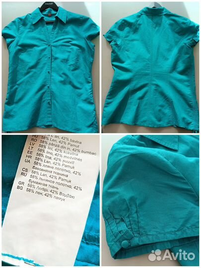 Блузки Европейских брендов из нат. тканей. Р 48-50