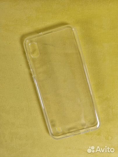 Чехол силиконовый-прозрачный (Samsung A10)