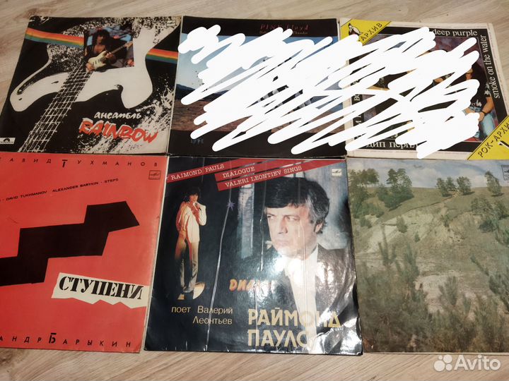 Советские виниловые пластинки (музыка, сказки)