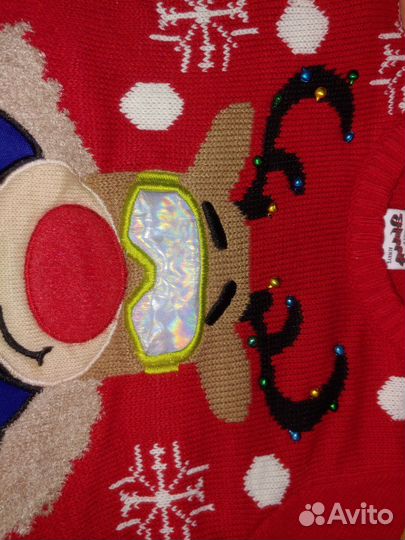 Новогодний костюм, зимний, теплый