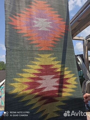 Дорожка самотканная шелк