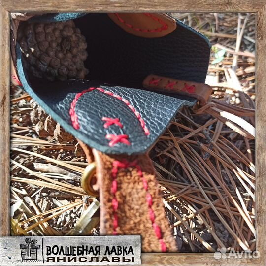 Кожаный чехол-кобура для телефона