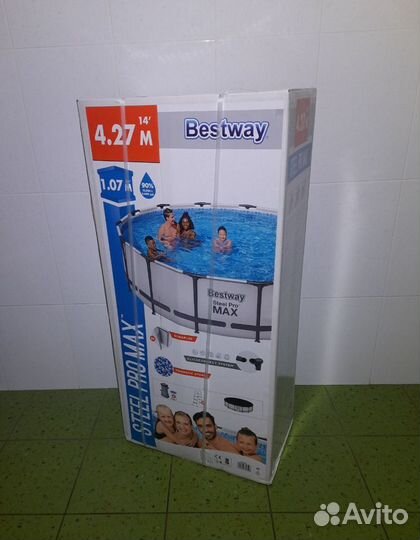 Бассейн каркасный Bestway Steel Pro Max 427х107