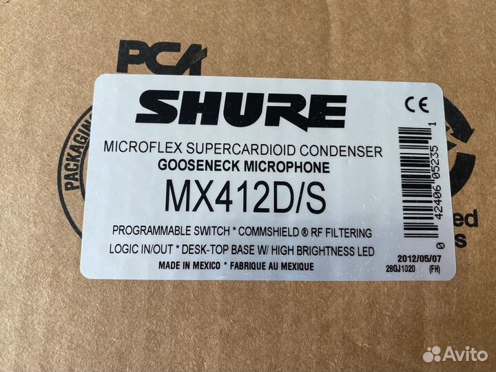 Микрофон shure MX412D/S