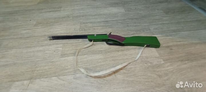Игрушка ружьё двухстволка 1970г
