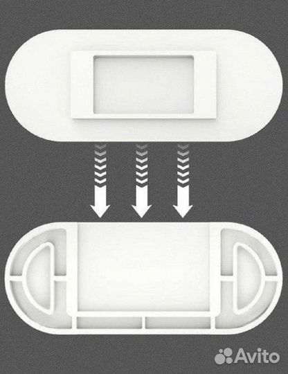 Держатель настенный на клейкой ленте
