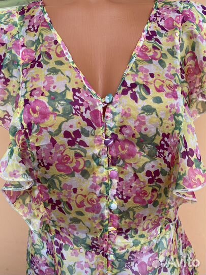 Блузка шелк 100% topshop