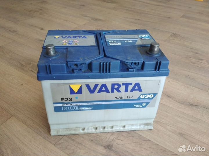 Аккумулятор Б/У 70 Ач Varta E23